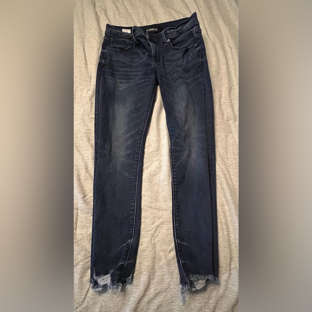 Express skinny (short) mid rise